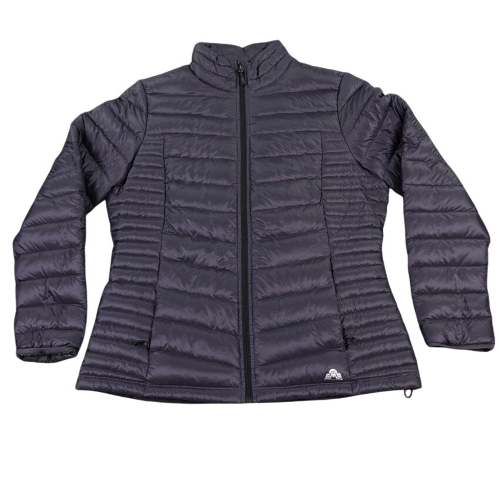 Eastern Mountain Sports Puffer Jacket Womens L Purple Goose Down Quilted